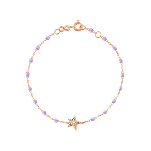 Gigi Clozeau - Star Classic Gigi Lilac diamond bracelet, Rose Gold, 6.7"