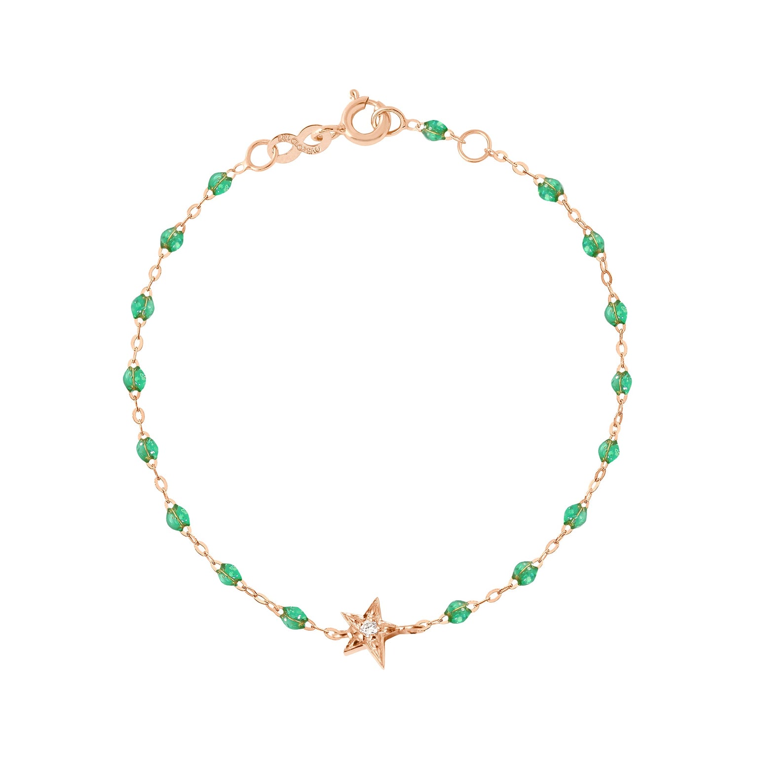 Gigi Clozeau - Star Classic Gigi Mint diamond Bracelet, Rose Gold, 6.7"