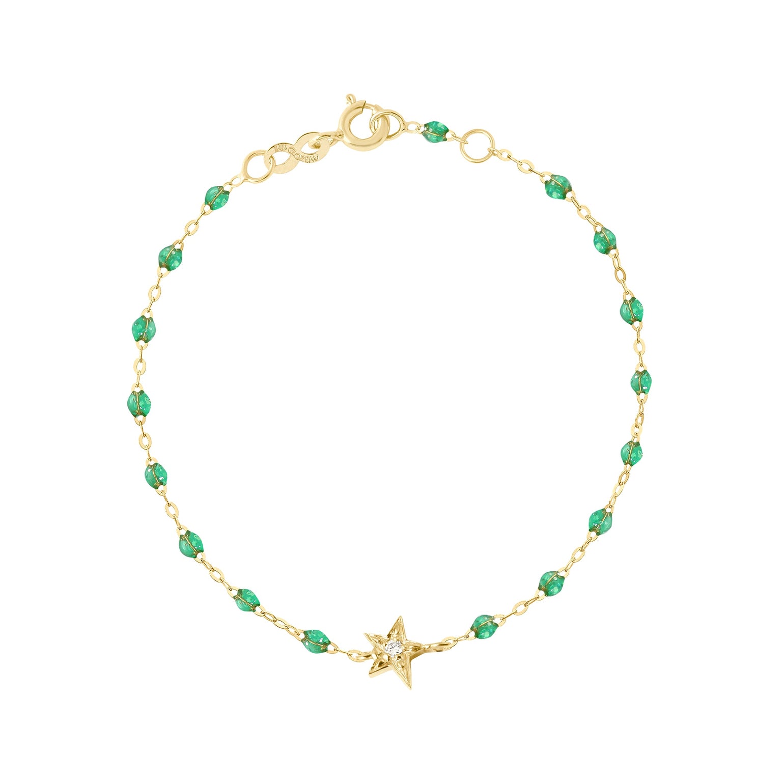 Gigi Clozeau - Star Classic Gigi Mint diamond Bracelet, Yellow Gold, 6.7"