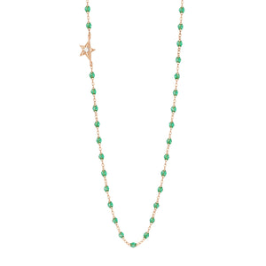 Gigi Clozeau - Star Classic Gigi Mint diamond Necklace, Rose Gold, 16.5"
