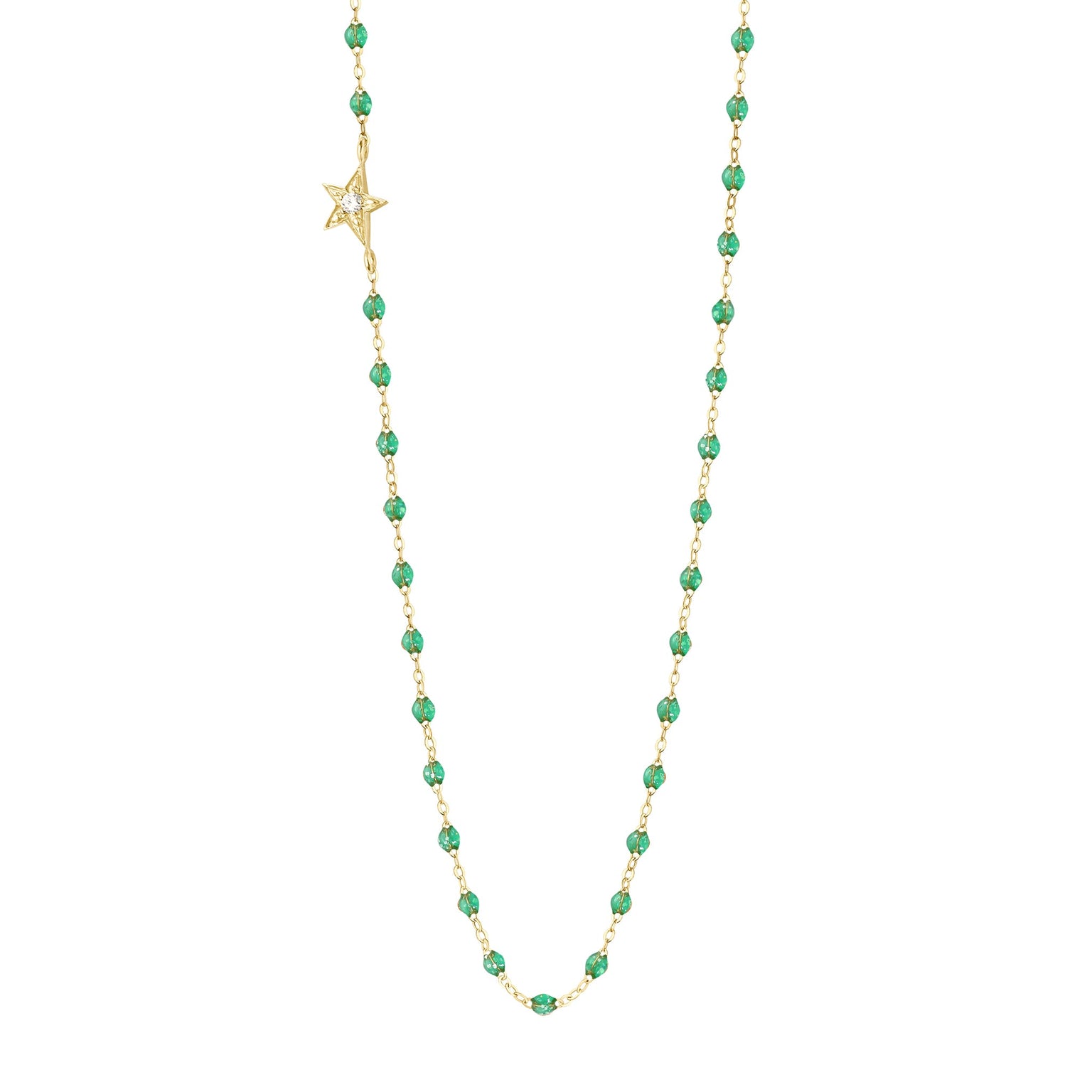 Gigi Clozeau - Star Classic Gigi Mint diamond Necklace, Yellow Gold, 16.5"