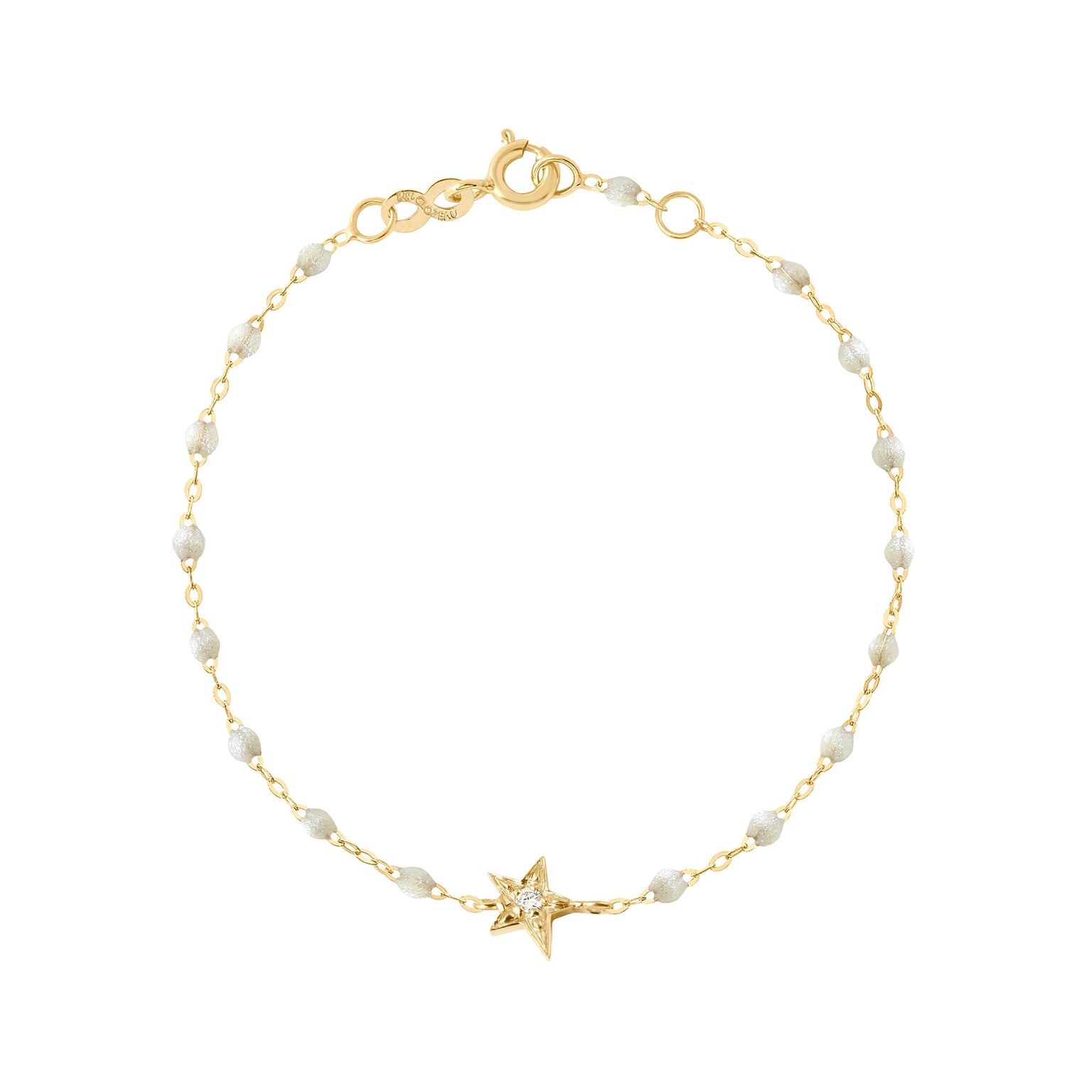 Gigi Clozeau - Star Classic Gigi Opal diamond bracelet, Yellow Gold, 6.7"