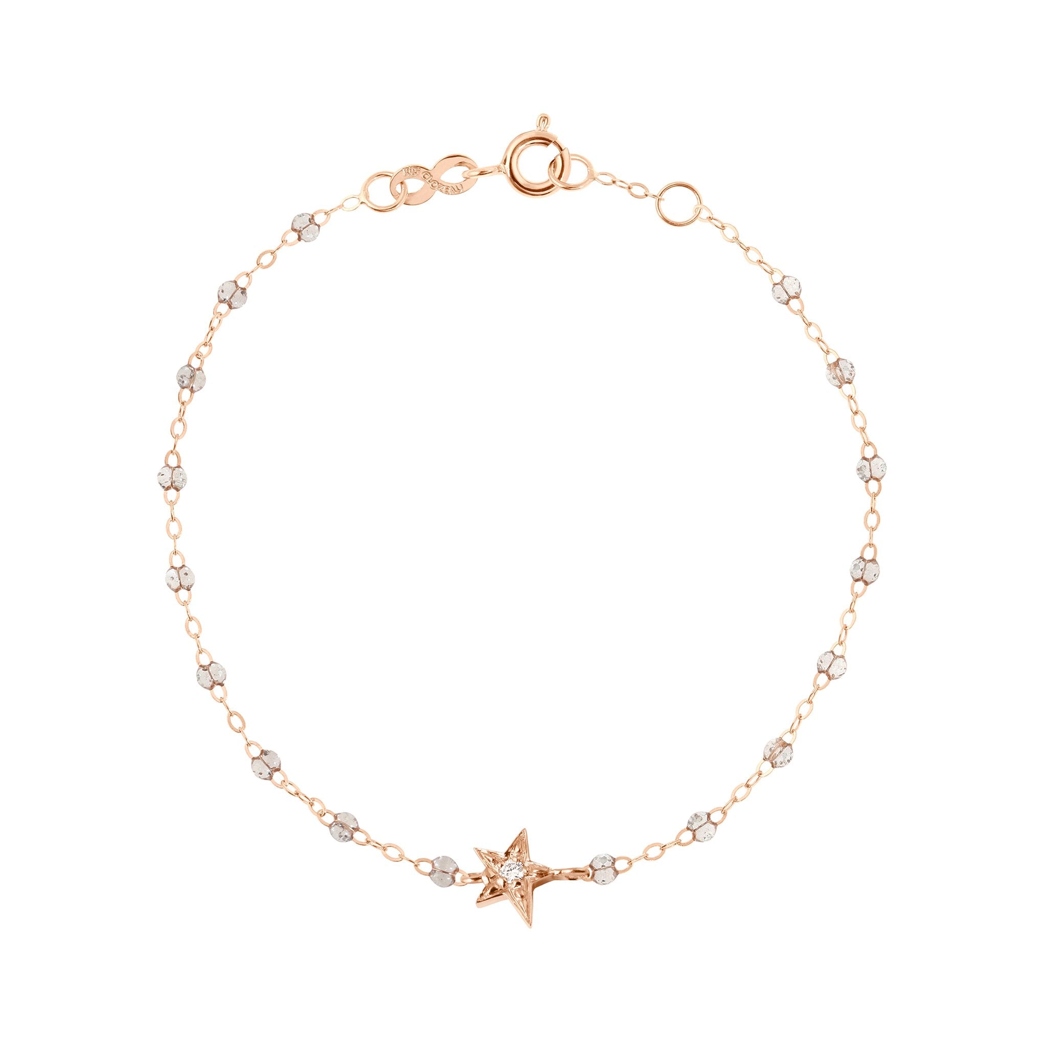 Gigi Clozeau - Star Classic Gigi Sparkle diamond bracelet, Rose Gold, 6.7"