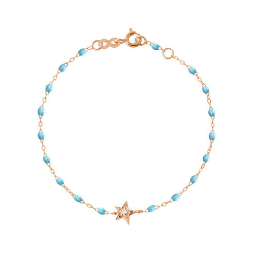 Gigi Clozeau - Star Classic Gigi Turquoise diamond bracelet, Rose Gold, 6.7