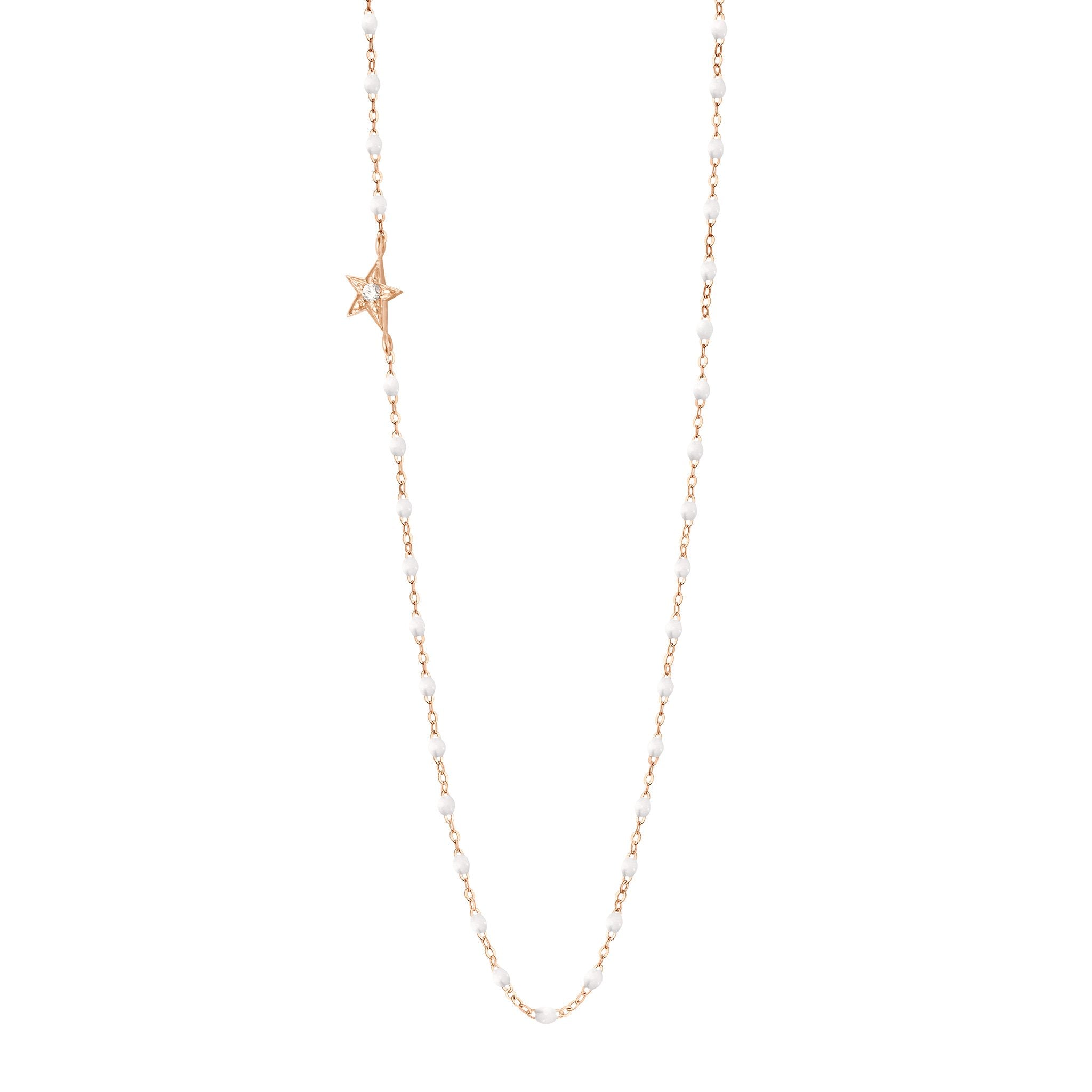 Star Classic Gigi White diamond necklace Rose Gold 16.5