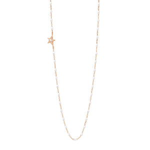 Gigi Clozeau - Star Classic Gigi White diamond necklace, Rose Gold, 16.5"