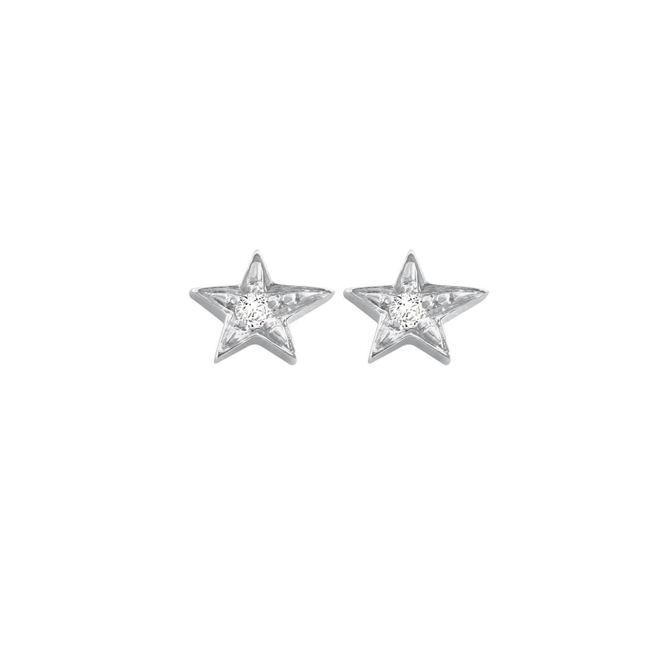 Gigi Clozeau - Star Earrings, White Gold