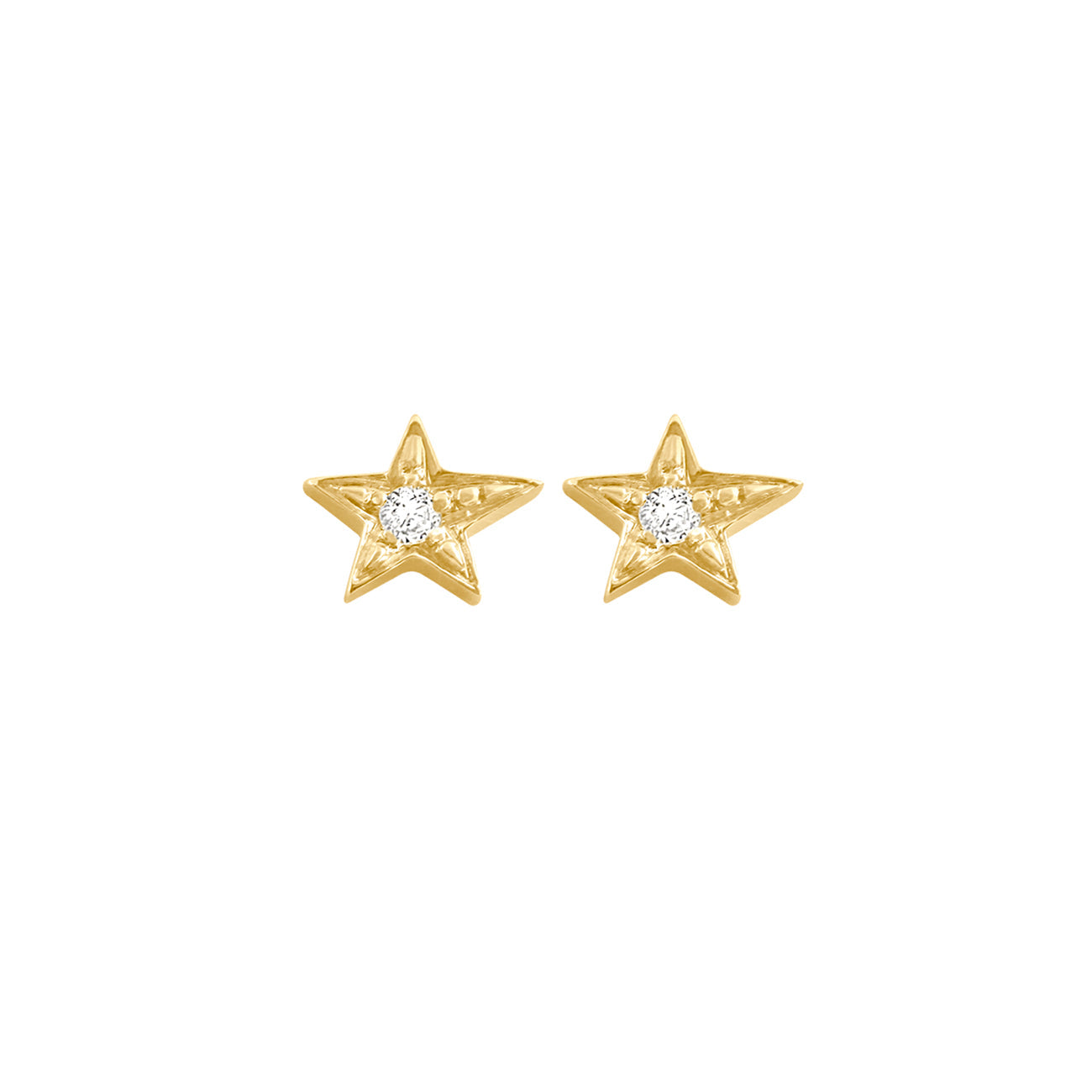 Star Earrings, Yellow Gold | Gigi Clozeau - Luxury Fine Jewelry