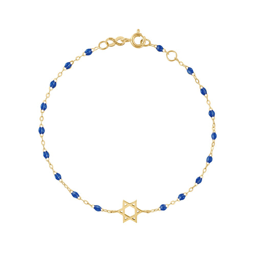 Gigi Clozeau - Star of David Bracelet, Sapphire, Yellow Gold, 6.7