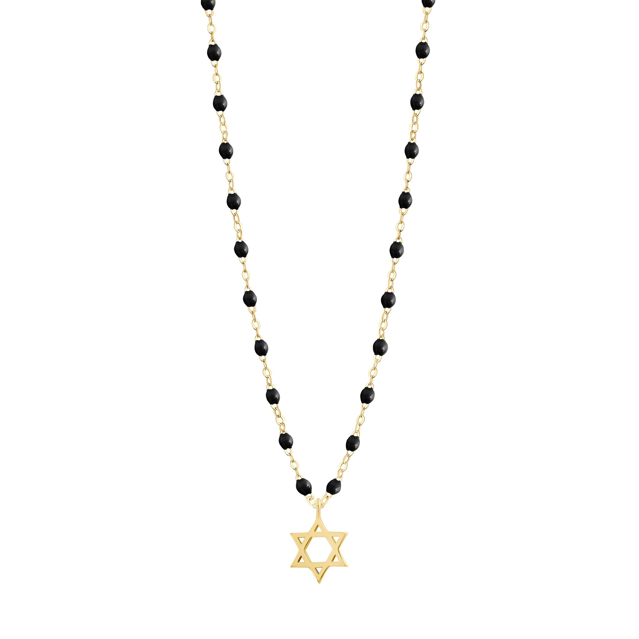 Black star shop of david necklace