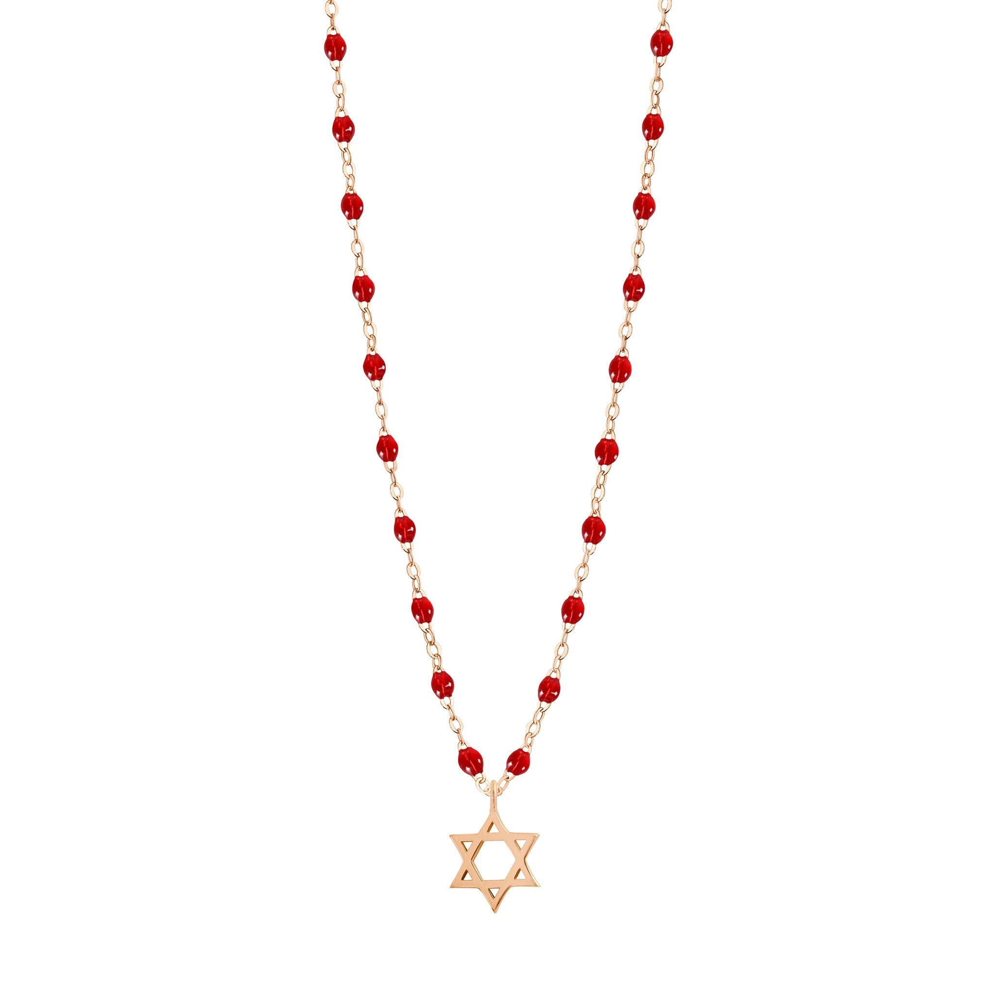 Rose gold star best sale of david necklace