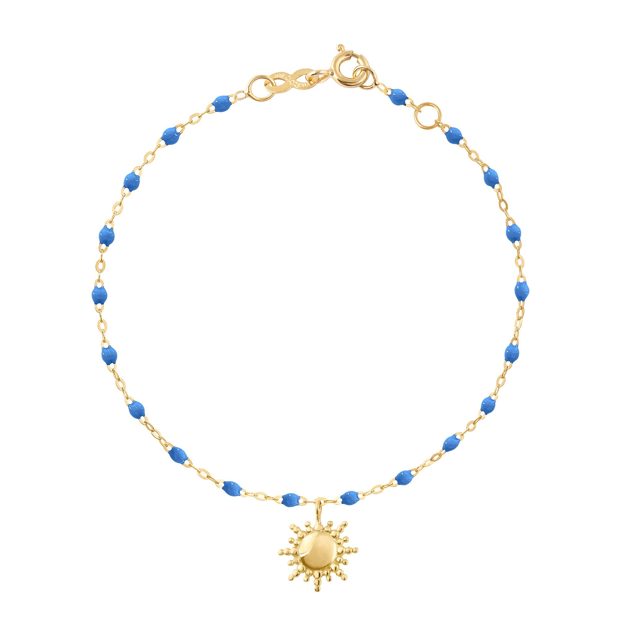 Gigi Clozeau - Sun Classic Gigi Blue bracelet, Yellow Gold, 6.7"