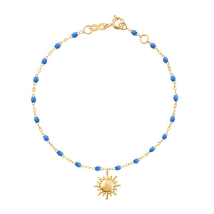 Gigi Clozeau - Sun Classic Gigi Blue bracelet, Yellow Gold, 6.7"