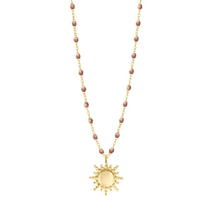 Gigi Clozeau - Sun Classic Gigi Copper necklace, Yellow Gold, 16.5"