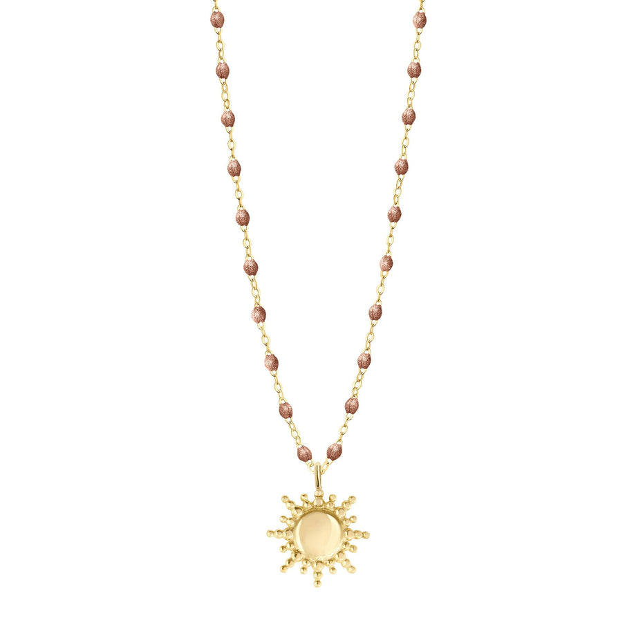 Gigi Clozeau - Sun Classic Gigi Copper necklace, Yellow Gold, 16.5