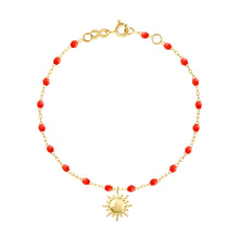 Gigi Clozeau - Sun Classic Gigi Coral bracelet, Yellow Gold, 6.7"
