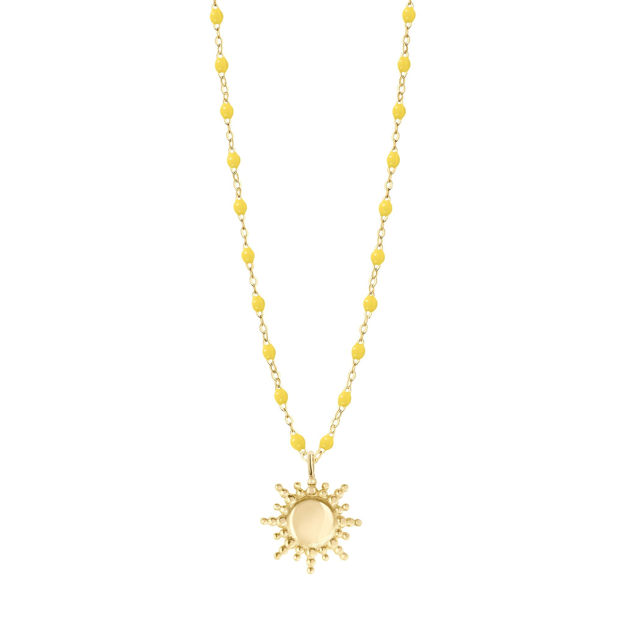 Gigi Clozeau - Sun Classic Gigi Lemon necklace, Yellow Gold, 16.5"
