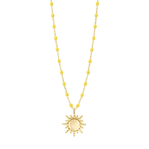 Gigi Clozeau - Sun Classic Gigi Lemon necklace, Yellow Gold, 16.5
