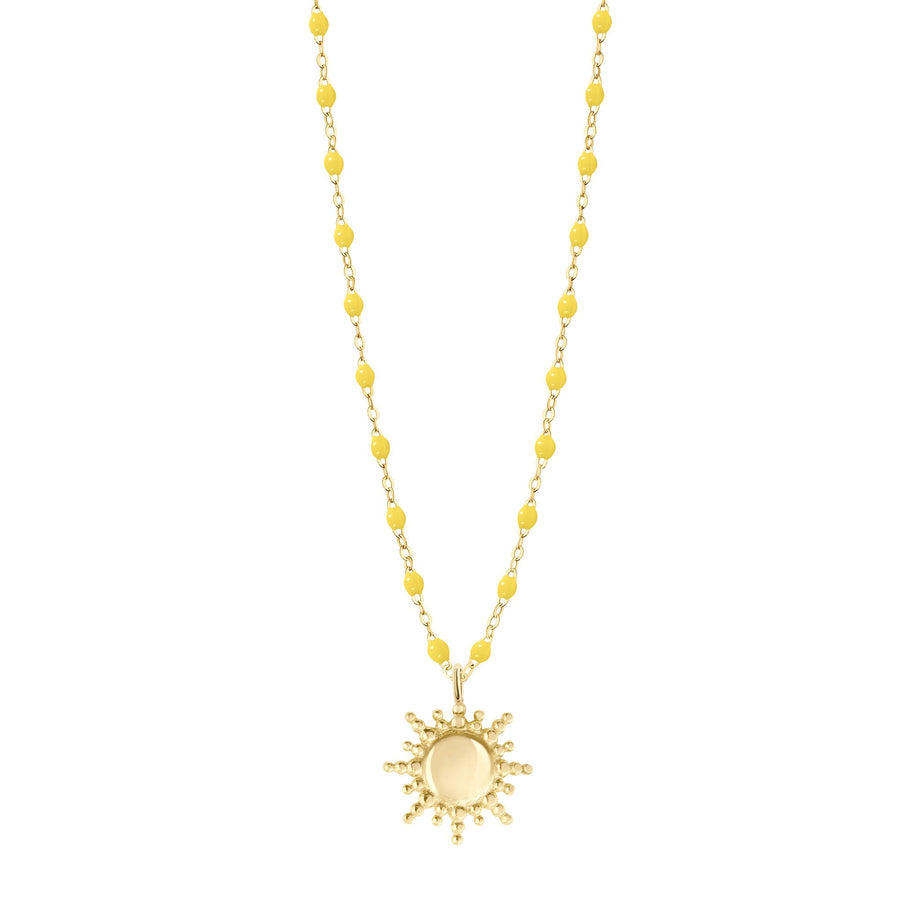Gigi Clozeau - Sun Classic Gigi Lemon necklace, Yellow Gold, 16.5