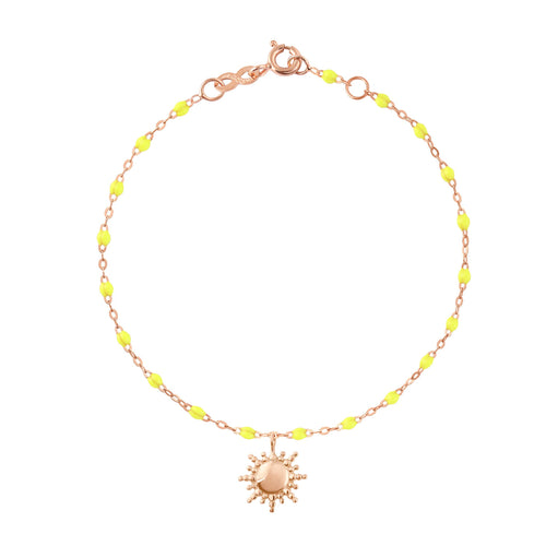 Gigi Clozeau - Sun Classic Gigi Lime bracelet, Rose Gold, 6.7