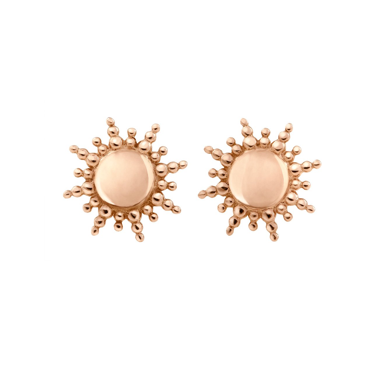Gigi Clozeau - Sun earrings, Rose Gold