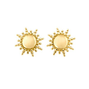 Gigi Clozeau - Sun earrings, Yellow Gold
