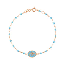 Gigi Clozeau - Turquoise Angelfish Bracelet, Rose Gold, 6.7"