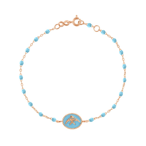 Gigi Clozeau - Turquoise Angelfish Bracelet, Rose Gold, 6.7