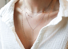 Gigi Clozeau - Mini Gigi Y Party Lapis necklace, Rose Gold, 19.7"