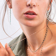 Gigi Clozeau - Classic Gigi dangling Emerald earrings, Rose Gold