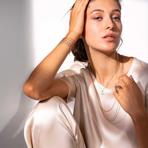 Gigi Clozeau - Classic Gigi Midnight bracelet, Rose Gold, 7.5"