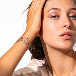 Gigi Clozeau - Classic Gigi Lime bracelet, Rose Gold, 7.5"