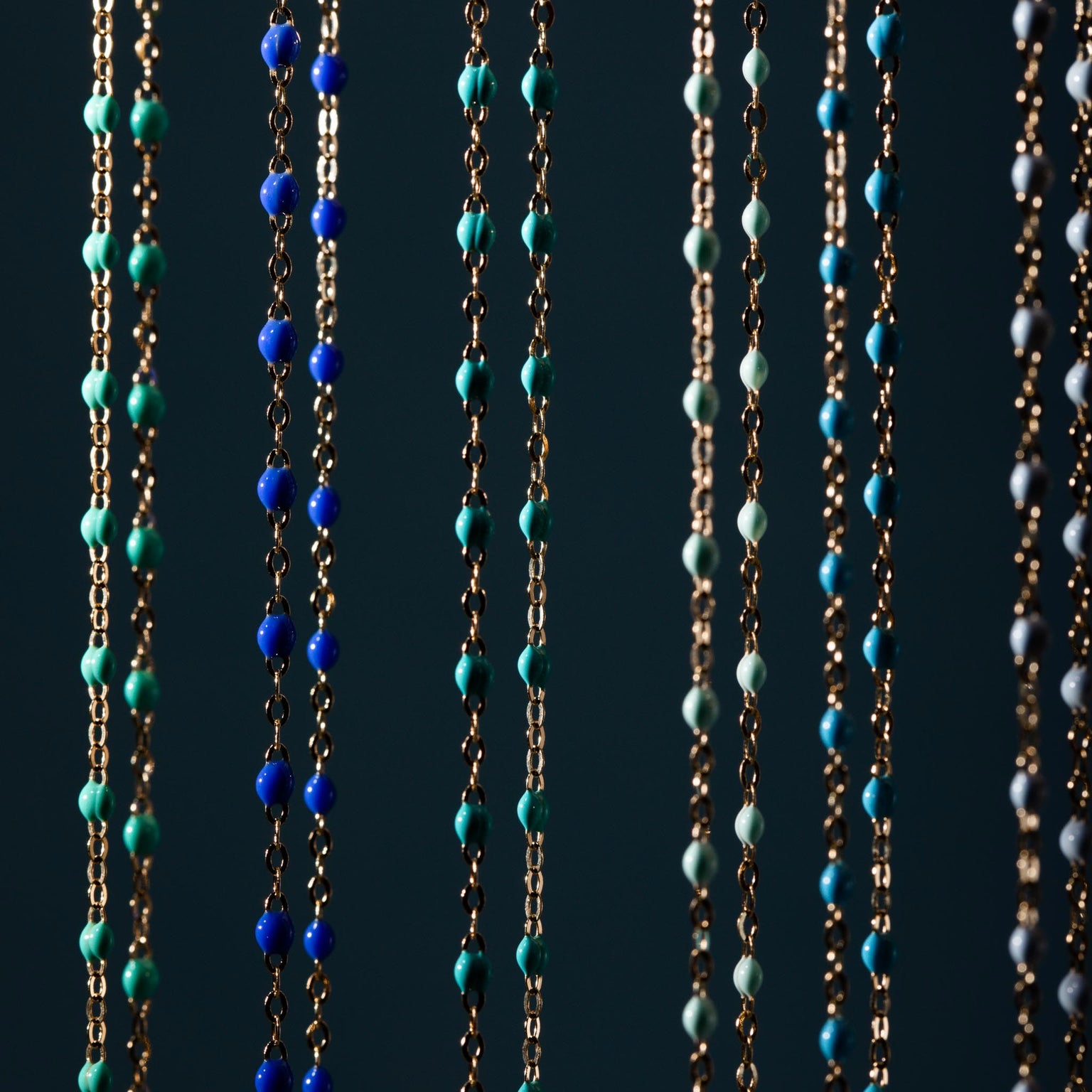 Gigi Clozeau - Classic Gigi Blue bracelet, Rose Gold, 7.5"