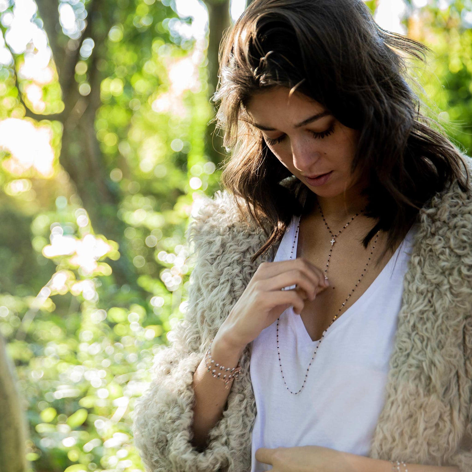 Gigi Clozeau - Classic Gigi Quartz Sautoir, Rose Gold, 34"