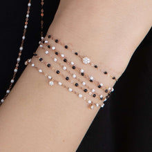 Gigi Clozeau - Puce Classic Gigi Black diamond bracelet, Rose Gold, 6.7"
