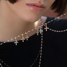 Gigi Clozeau - Vintage Cross Diamond Pendant, White Gold