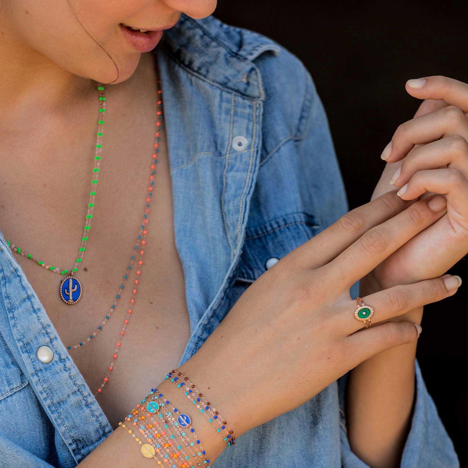 Gigi Clozeau - Classic Gigi Lagoon bracelet, White Gold, 6.7"