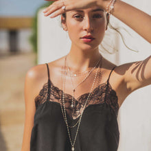 Gigi Clozeau - Classic Gigi Jade sautoir, Rose Gold, 34"