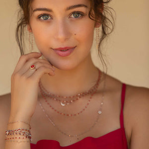 Gigi Clozeau - Classic Gigi Cherry bracelet, White Gold, 6.7"
